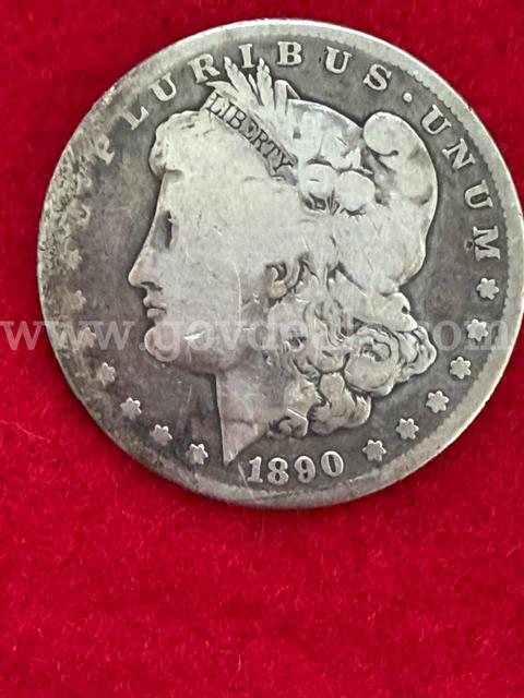 1890 CC Morgan Silver Dollar "Liberty "fully" viewable