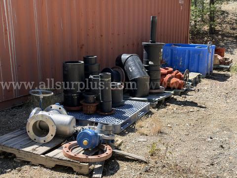 Valves, HDPE, Flow Tube, Fittings, Safety Storage Cabinet, Parking Stops, Magnetic Flow Meter, Qty ~50 pcs