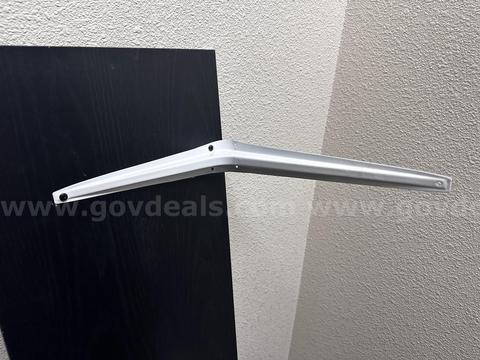 Black Shelf w/ White Brackets