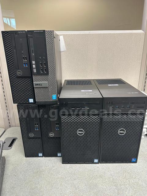 Mix of Dell laptops and desktops