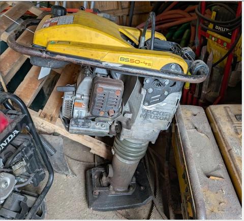 (1) Tamper upright, 4 stroke Wacker & (1) lawn mower