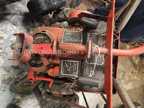 One Gravely Tractor, One Mower Attachment, and One Seat(Sulky) Attachment