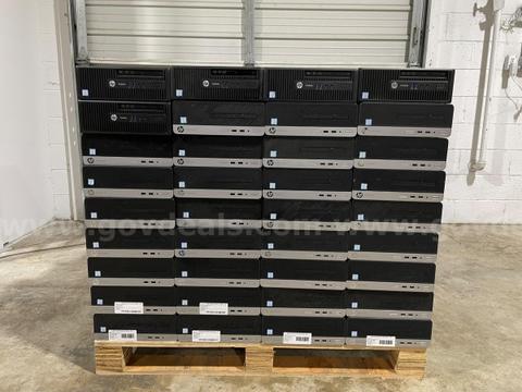 Lot of 125 HP Desktop Computers – ProDesk 400 G4/G5 & EliteDesk 800 G6 – Tested & Working