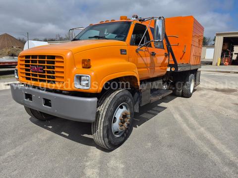 1998 GMC C7H042 FLAT BED W/ SERVICE BODY
