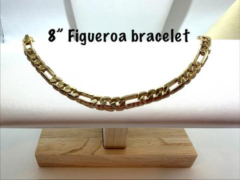 Gorgeous, 8 Inch, 24k Gold Filled, Figueroa Bracelet