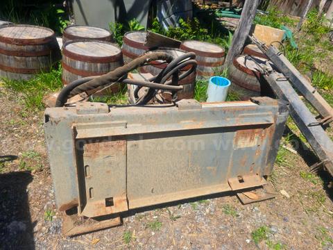Skid Steer Hydraulic Stump Grinder Attachment
