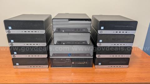 Lot of 12 HP Desktops