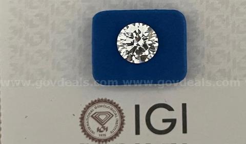 4.10  Carat Round Brilliant Diamond VS1