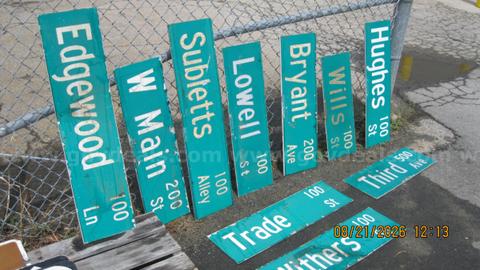 Street Signs , USED