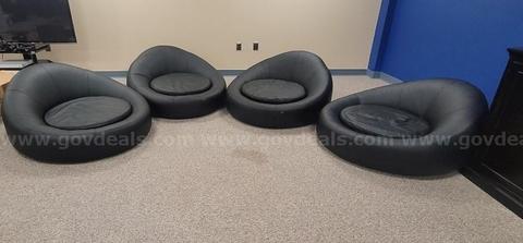 4 pieces circle floor Gaming Chairs