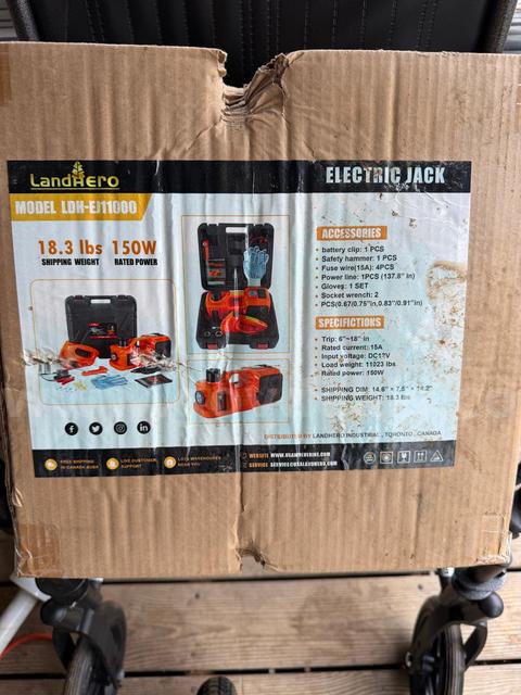 Brand new electric portable jack