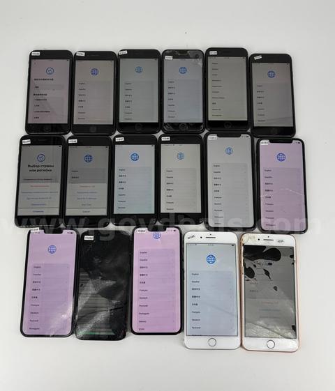 Lot of (35) Apple iPhones – iPhone 13, 11, X, 8 Plus, SE 3, SE 2 & More – iCloud, MDM, PWL – For Parts