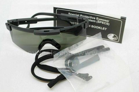 U.S. ARMY SURPLUS LOT OF 10 GENUINE MILITARY BALLISTIC SAFETY GLASSES CLEAR COLOR NIB MADE IN USA *CAN SHIP*