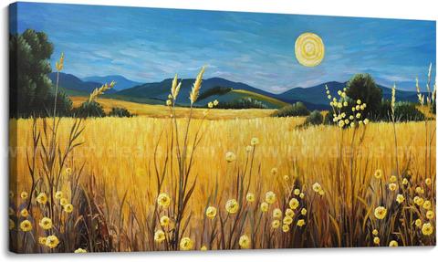 Brand New - Landscape Wall Art Moon Framed Canvas Wall Art 24×48IN - Shipping Available