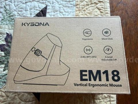Brand New in Box, Kysona, Ergonomic Vertical Mouse