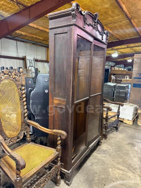 Furniture (Set of 2 chairs, mirror and table set, and cabinet)