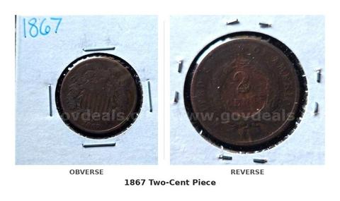 1867 Two-Cent Piece | Historic Issue, FIRST U.S. Coin to Bear "IN GOD WE TRUST" Motto