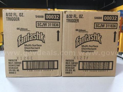 2 Cases of Fantastik Multi-Surface Disinfectant/Degreaser (16 Bottles)