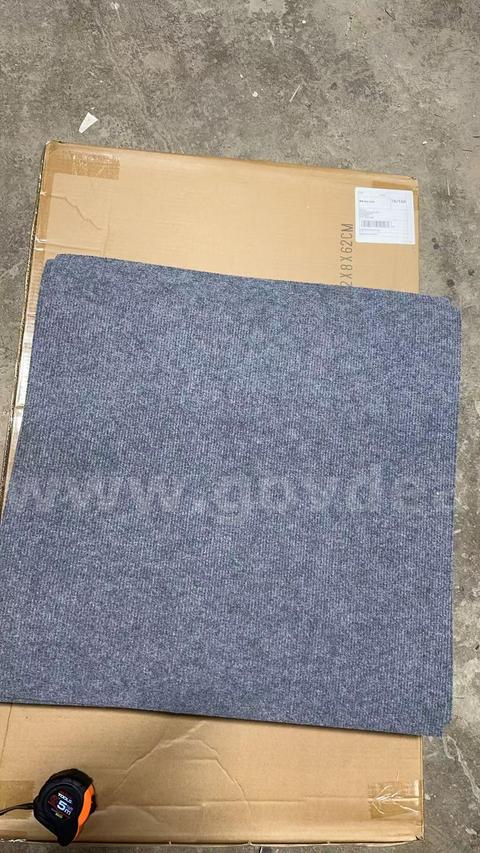 SHIPPING AVAILABLE 80PCS Grayish Blue Carpet Squares 24x24inch Carpet Tiles Peel and Stick Non-Slip Self(B0004–A2)