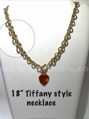 Beautiful, 24kt Gold FIlled, 18 Inch, Tiffany Style Necklace