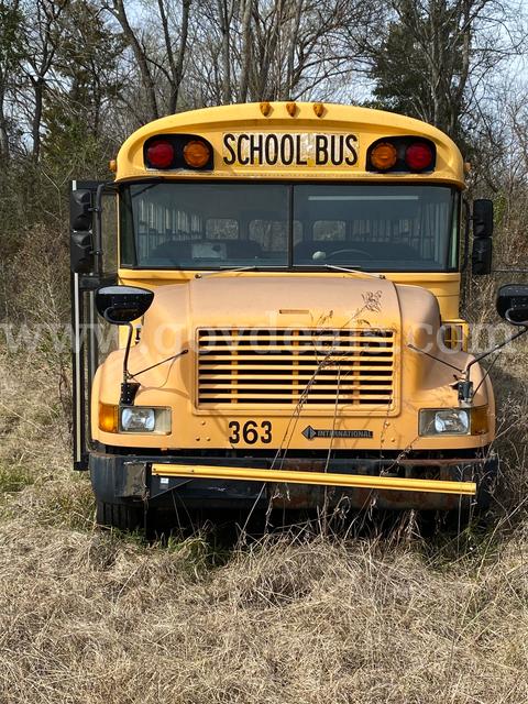 Three (3) school buses that DO NOT RUN. Bus numbers 363, 368 and 371