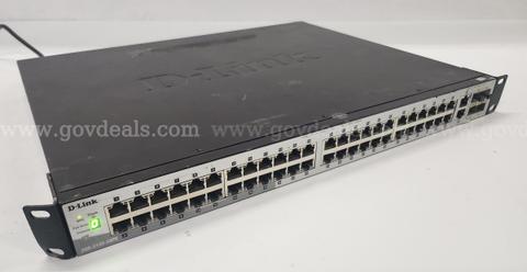 Lot of 20 D-Link Managed Network Switches – 1250, 3120, 3130, 3200, 3600 Series – Power Tested – Unknown Lock Configurat