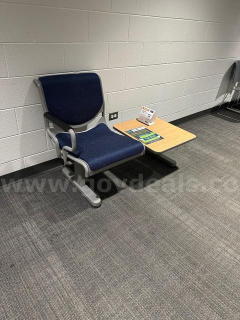 7 - One seat Bus Stop Benches w Attached Table
