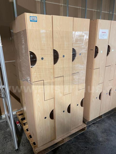 Large Amount of Wooden Lockers (24 Pallets)
