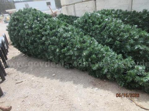 Lot of 5 Artificial Christmas Trees, with Lights