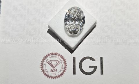 3.96 Ct.Oval Brilliant Cut Diamond VVS2