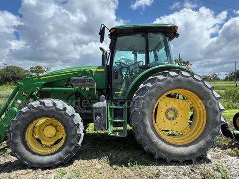 JD Tractor w/forks & 15' Bushhog
