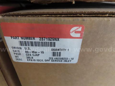 Inlet catalyst (inspection/pickup by appointment only)