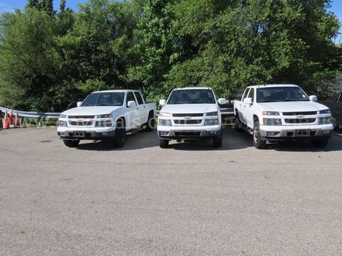 Three 2012 Chevrolet Colorado