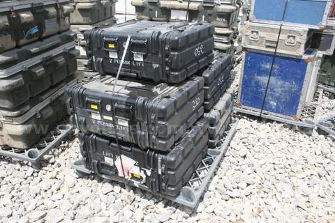 Lot of 5 US Military Pelican / Hardigg Style Cases on Wheels