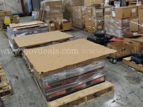 3 Pallets of used batteries