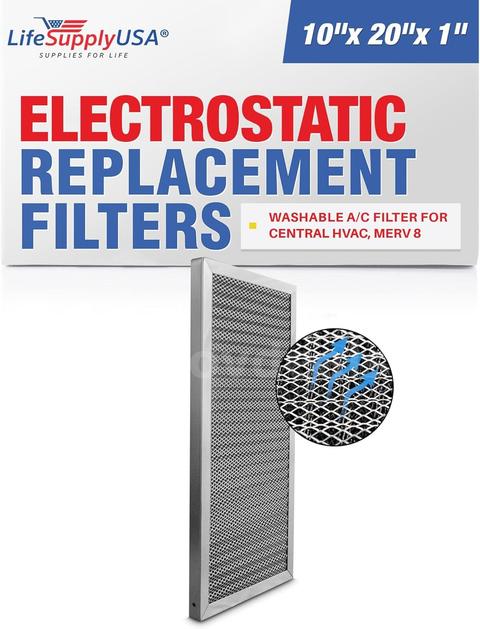 Brand New -  Aluminum Electrostatic Air Filters 10x20x1 - Shipping Available