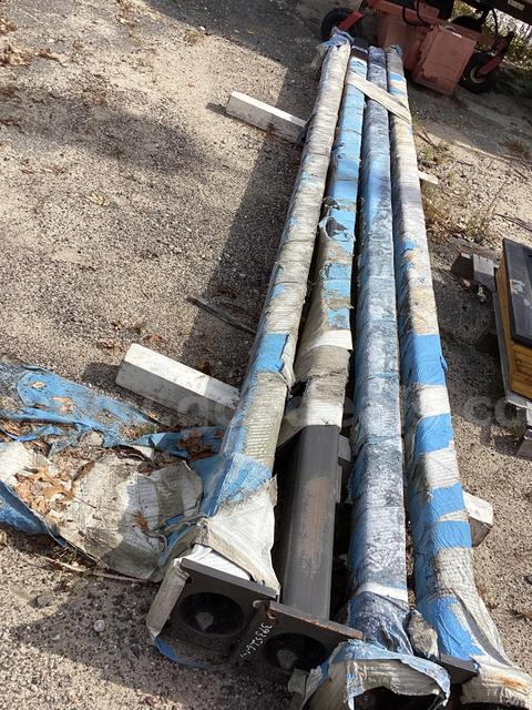 FOUR (4) LIGHT POLES, 14FT LONG (AUC-546)