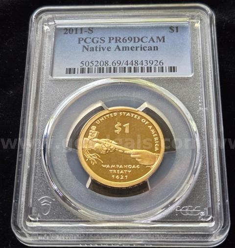 2011-S  Native American Sacagawea Dollar, PCGS PR69 D CAM PROOF