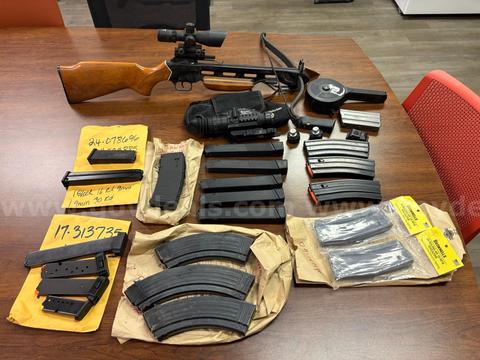 Assorted Confiscated Gun Accessories