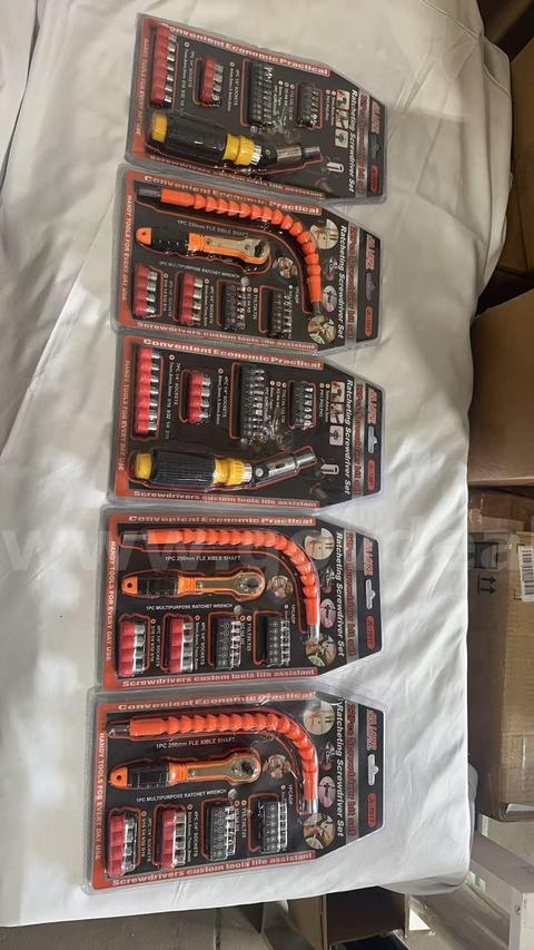SHIPPING AVAILABLE Multi-Functional Screwdriver Tool Kit Combo, 64+66Pcs Ratchet & Flexible Extension for Home (31-06)