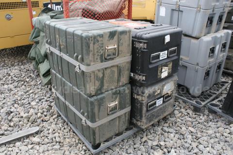 Lot of 4 US Military Pelican / Hardigg Style Cases