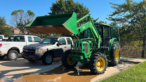 2009 John Deere 6330 Tractor with Front Bucket
