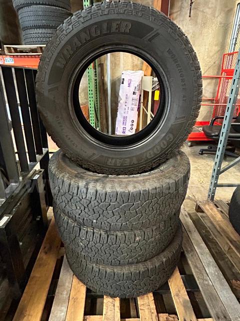 Set of Goodyear Wrangler Workhorse AT tires