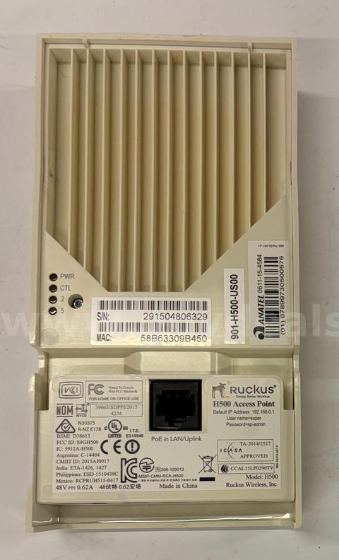 Lot of 249 Ruckus H500 Wireless Access Points – Power Tested
