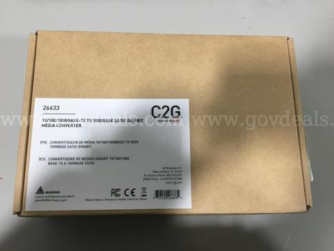 10/100/1000 Base-TX to 1000 Base SX/SC Gigabit Media Converter PN:26633
