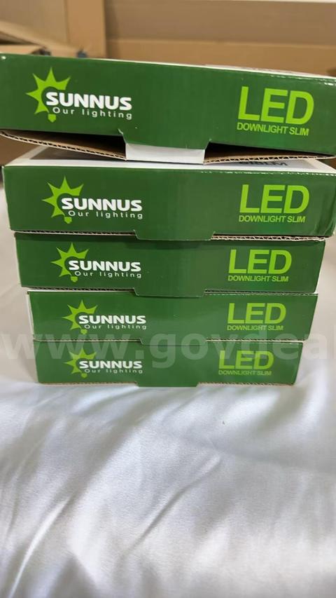 SHIPPING AVAILABLE Lot of 5 SUNNUS 9W Ultra Slim LED Downlight, 618LM Recessed Ceiling Light, 140mm Cutout, 120Β°(Pa-05)