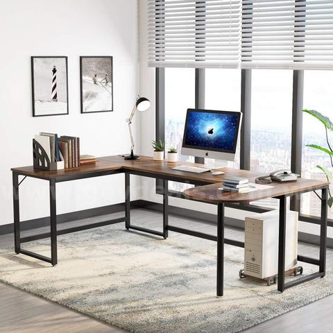 SHIPPING AVAILABLE Tribesigns U Shaped Desk, Large L-Shaped Desk Corner Computer Office Desk Writing Table (A1-011)