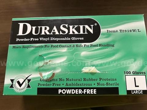 12 Boxes of 100 count rubber gloves
