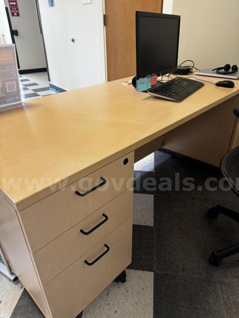 Rolling Wooden Desk