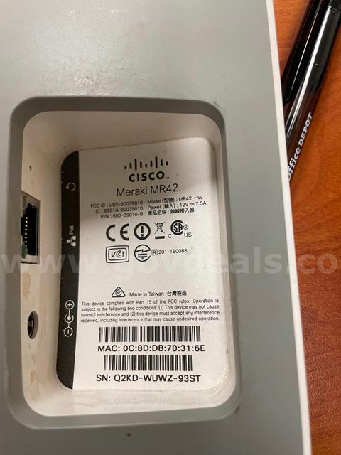 130 Used Cisco Meraki MR 42 Wireless Access Points